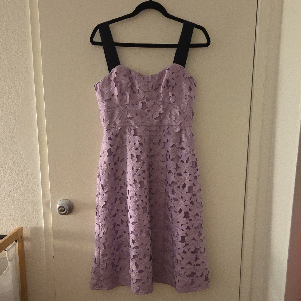 J. Crew Strapless Lavender Lace Dress